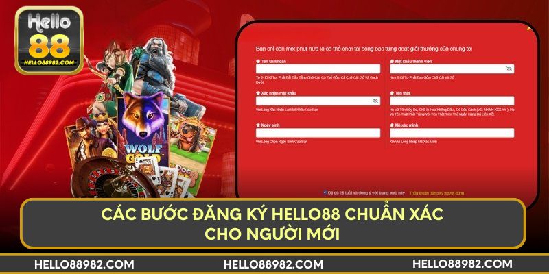 Các bước đăng ký Hello88 chuẩn xác cho người mới